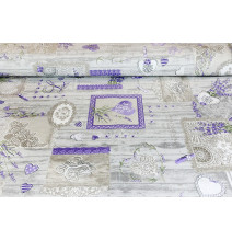 Cotton fabric Lavender, h. 140 cm