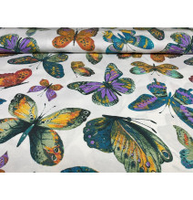 Dekoračná látka Bavlna Motýle, š. 140 cm