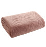 Zamatový prehoz na posteľ Luiz6 ružový new