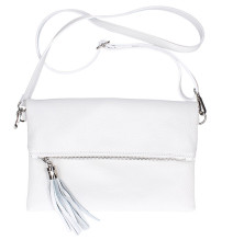 Genuine Leather Handbag 668 white