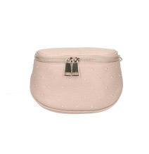 Genuine Leather Shoulder Bag 737 powder pink Made in Italy