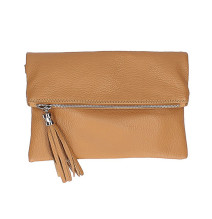 Genuine Leather Handbag 668 taupe