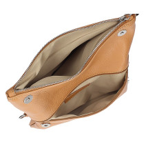 Genuine Leather Handbag 668 taupe
