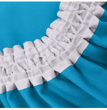 Záves na riasiacej páske so zirkónmi 140x250 cm tyrkysovo modrý