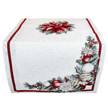 Vianočný gobelínový behúň na stôl Chenille IT022