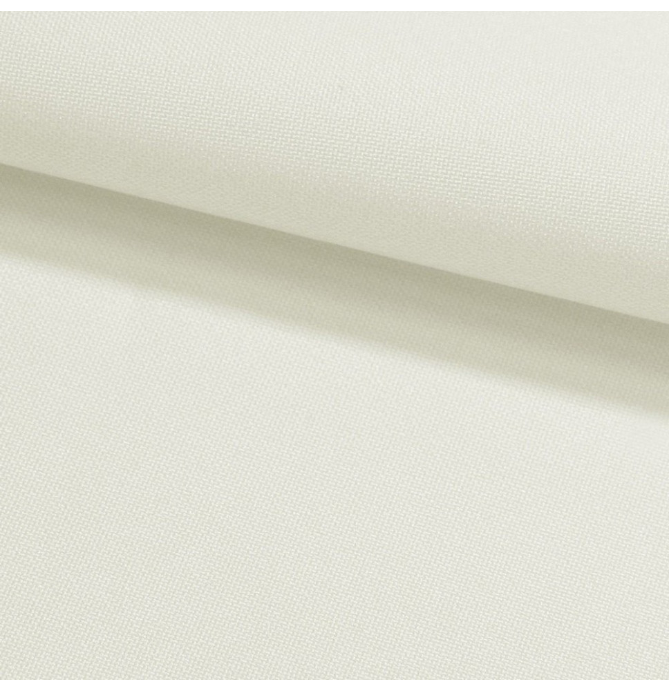 Jednofarebná látka Panama MIG02 krémová, šírka 150 cm