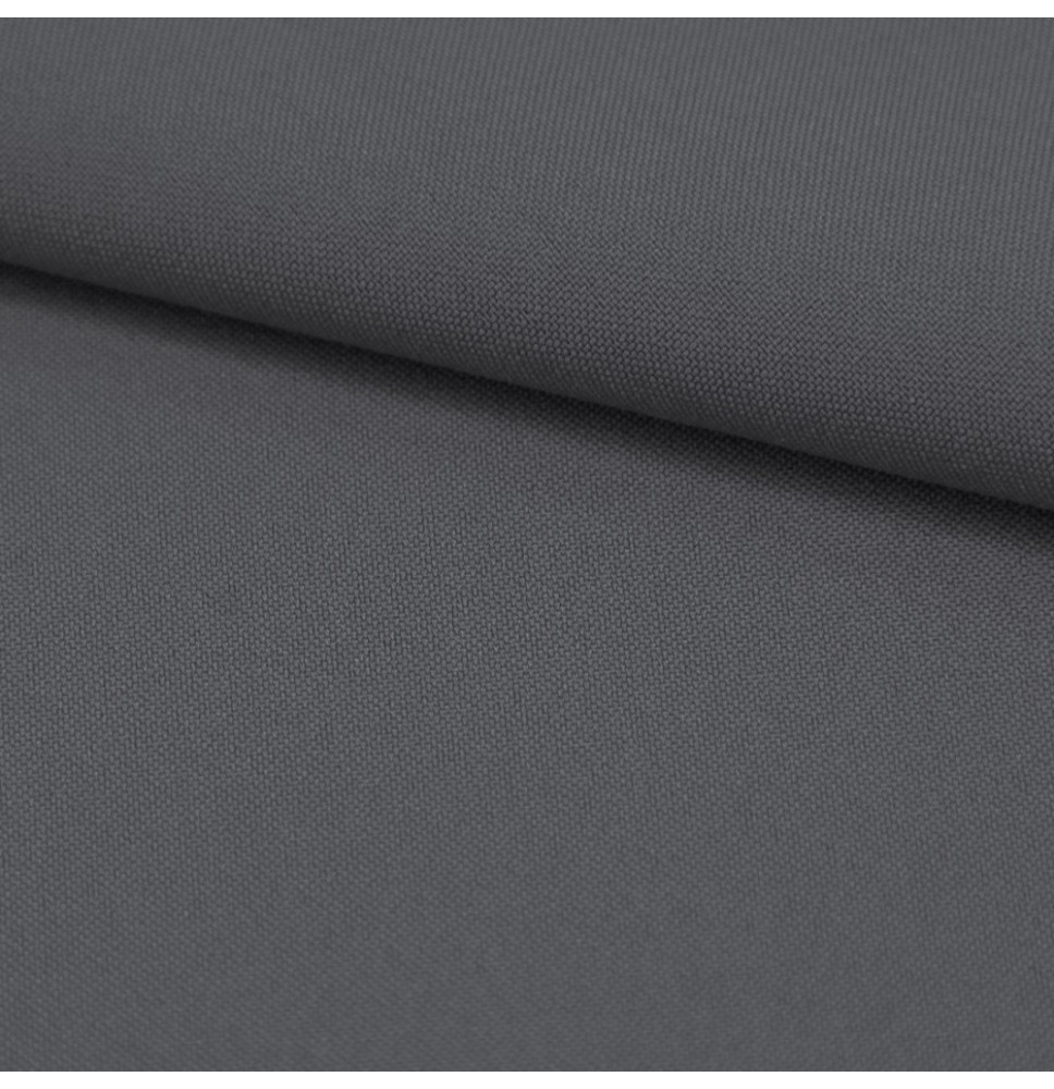 Plain fabric Panama MIG33 dark gray, h. 150 cm