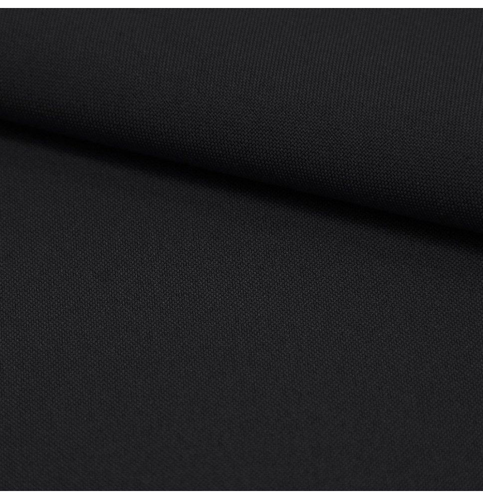 Jednofarebná látka Panama MIG34 čierna, šírka 150 cm