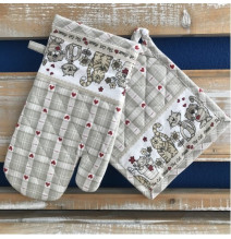 Küchenhandschuh + Topfboden The Cat House