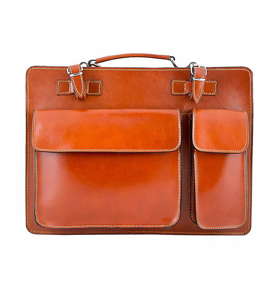 Leder Arbeittasche 683 cognac