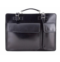 Leder Arbeittasche 683 schwarz