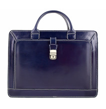 Leder Arbeittasche 404 blau