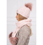 Women’s Winter Set hat and scarf  MIK199 pink