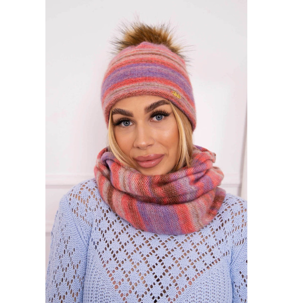 Women’s Winter Set hat and scarf  MIP104 purple