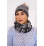 Women’s Winter Set hat and scarf  MIP104 gray