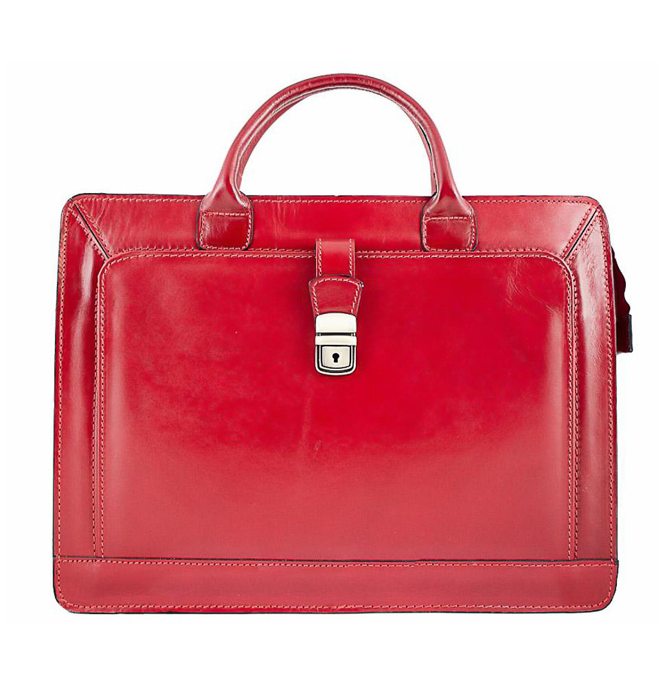 Leather Workbag 404 red