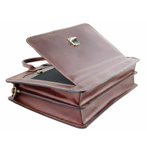 Leather Workbag 404 red