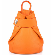 Leather backpack 443 orange