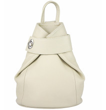 Leather backpack 443 beige