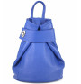 Leather backpack 443 bluette