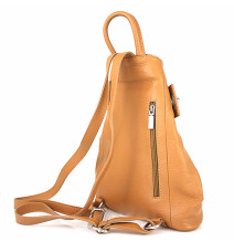 Leather backpack 443 cognac