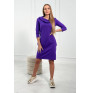 Dress with hood and pockets MIG8847 dark purple