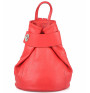 Leather backpack 443 red