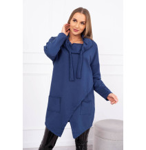 Tunic with envelope front oversize MI0017 jeans
