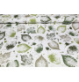 Dekoračná látka Bavlna Panama Zelené lístie, š. 140 cm