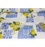 Fabric decoration Cotton Lemons, h. 140 cm