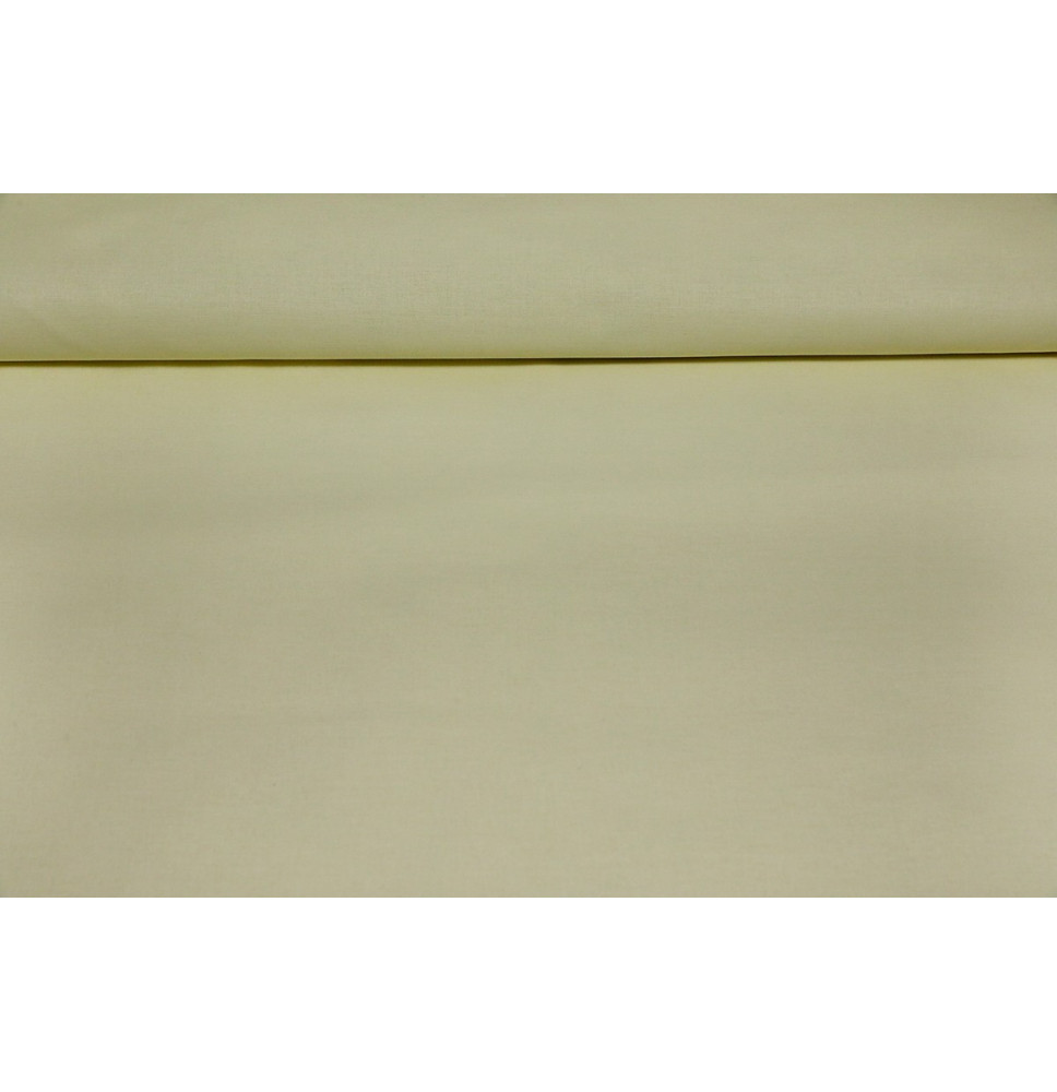 Fabric 100% cotton light yellow, h. 140 cm