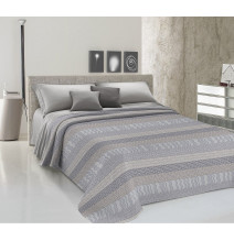 Bedcover Piquet Azteco gray