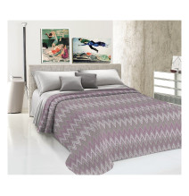 Prikrývka na posteľ Piquet Spinato ružová