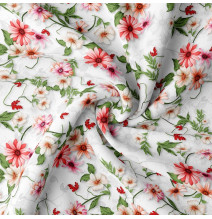 Patterned fabric MIGD370 Flowers, h. 150 cm