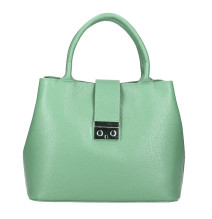 Damen EchtLeder Handtasche 1137 menthol Made in Italy