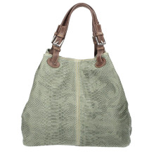 Bőr kézitáska nyomtatási táska 35 menta