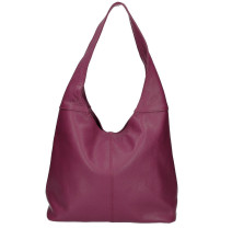 Leather shoulder bag 590 wine MADE IN ITALY