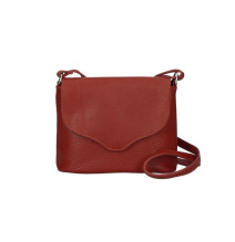 Genuine Leather Shoulder Bag MI64 dark red