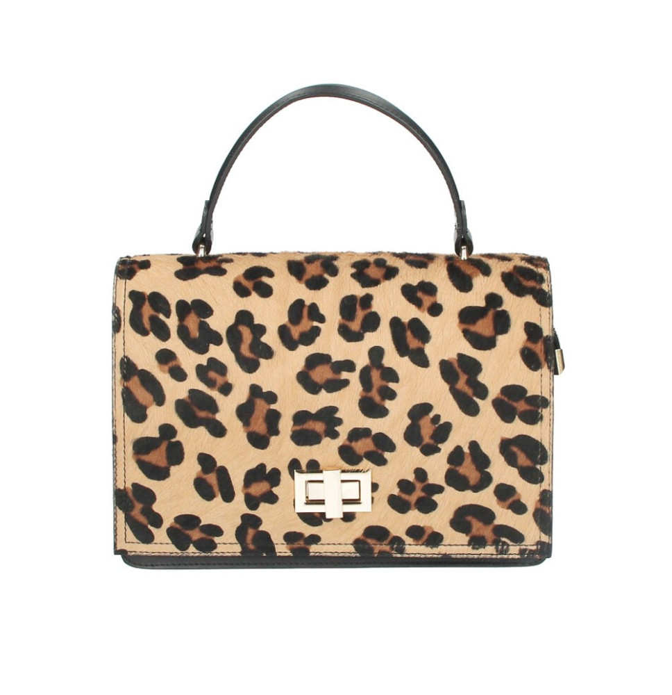 Leather handbag MI86 leopard