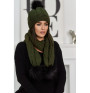 Women’s Winter Set hat and scarf  K110 military green