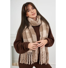 Women's scarf 6073 dark beige Made in Italy