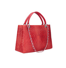 Woman Leather Handbag 765 red Made in Italy