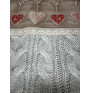 Blanket on the couch Shabby red