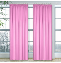 Curtain with plater tape Heaven light pink