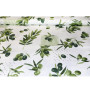 Fabric Cotton Olives, h. 140 cm