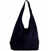 Suede Leather Maxi Bag  804A blue