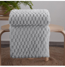 Decke Cindy6 mit 3D-Effekt hellgrau