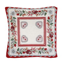 Pillowcase gobelin Red Hearts