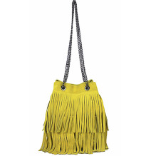 Wildlederhandtasche 429 gelb