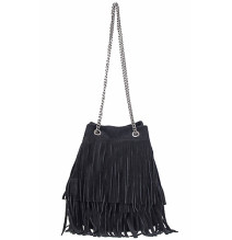 Wildlederhandtasche 429 schwarz